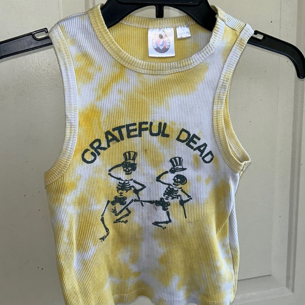 HOLD! GRATEFUL DEAD UNIQUE CROP TOP SZ XS